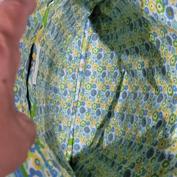 Vera Bradley slim Tote English Meadow double handle quilted retired - Picture 7 of 15